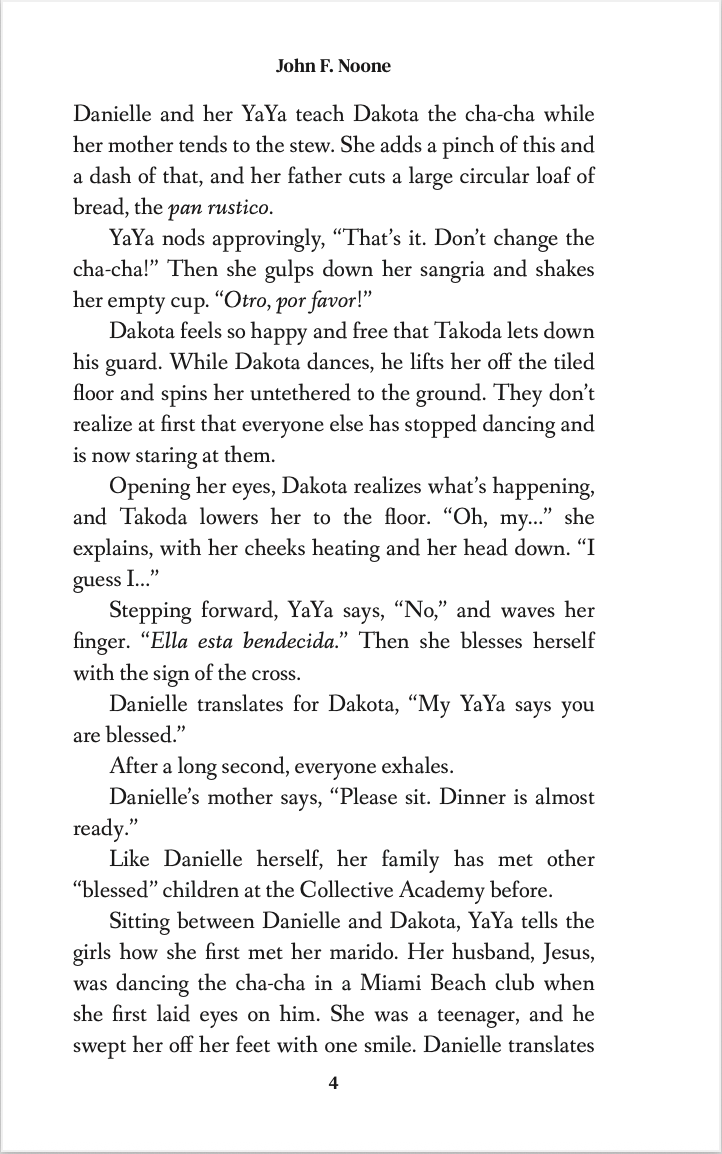 Inside the book