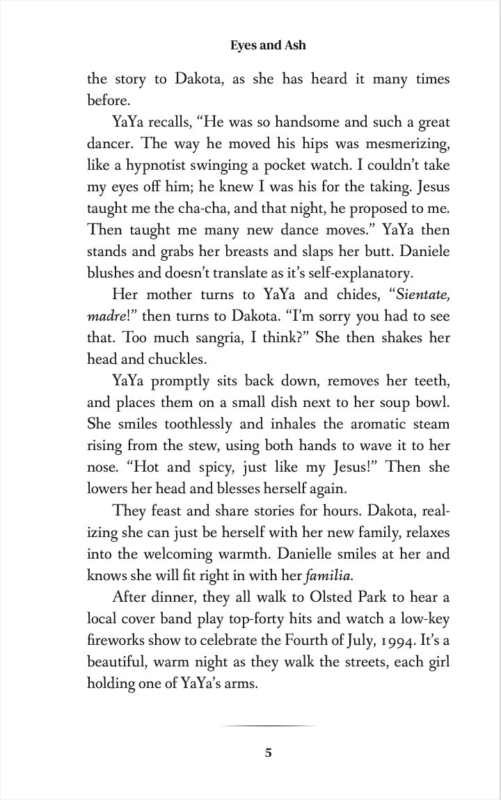 Inside the book