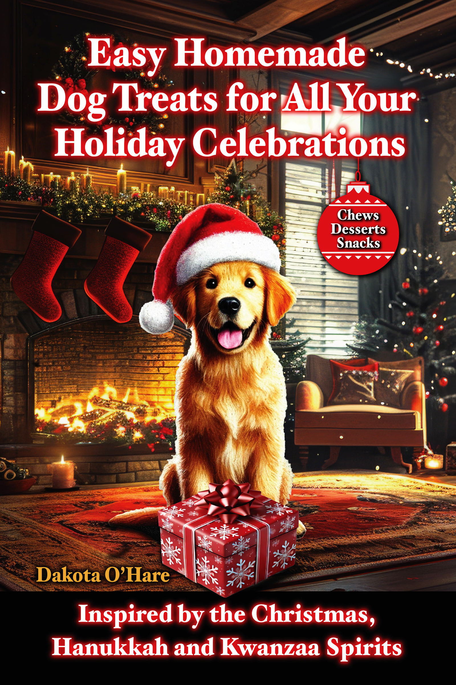 Book cover for Easy Homemade Dog Treats for All Your Holiday Celebrations: