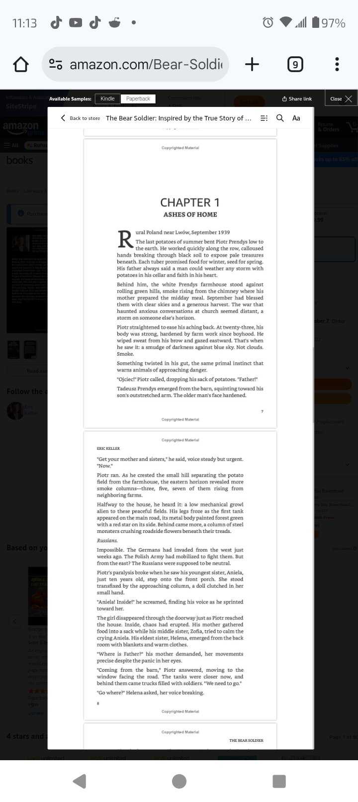 Inside the book