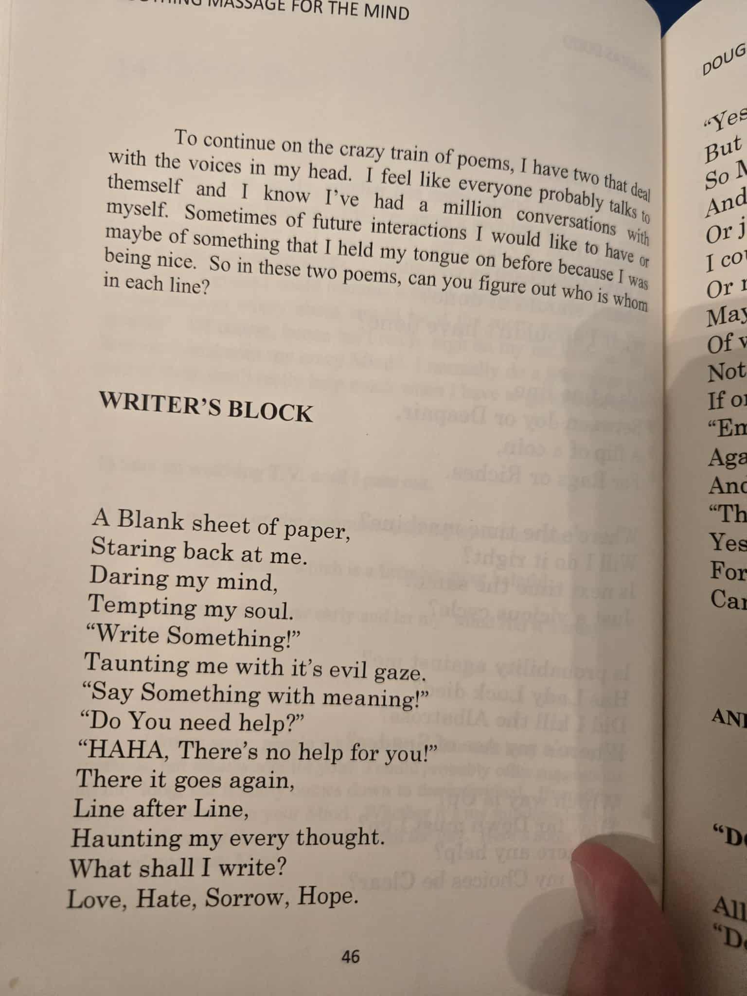 Inside the book