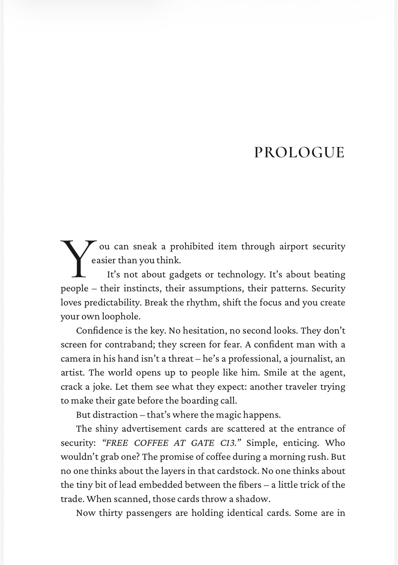 Inside the book