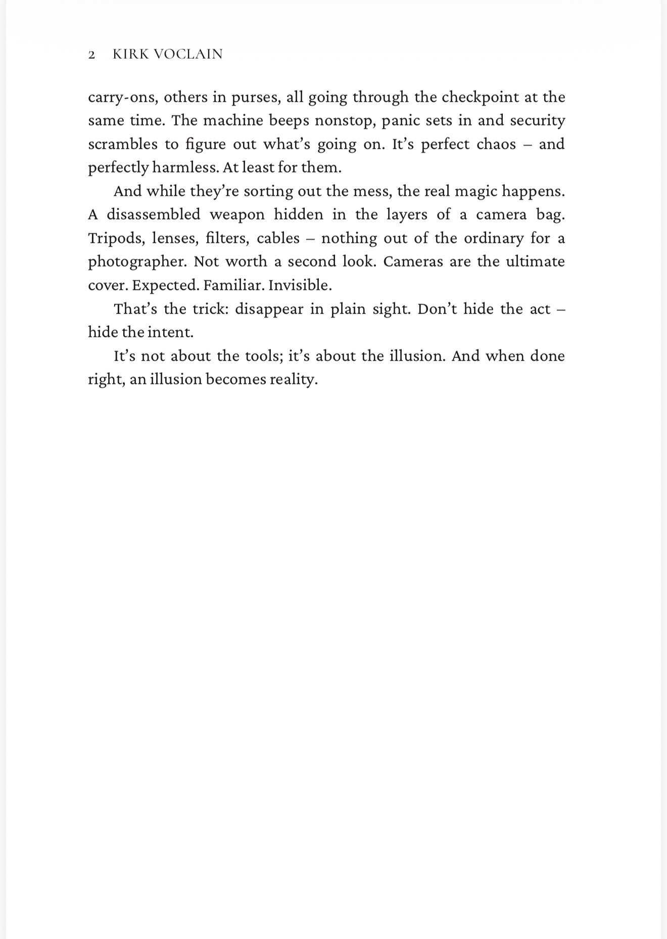 Inside the book