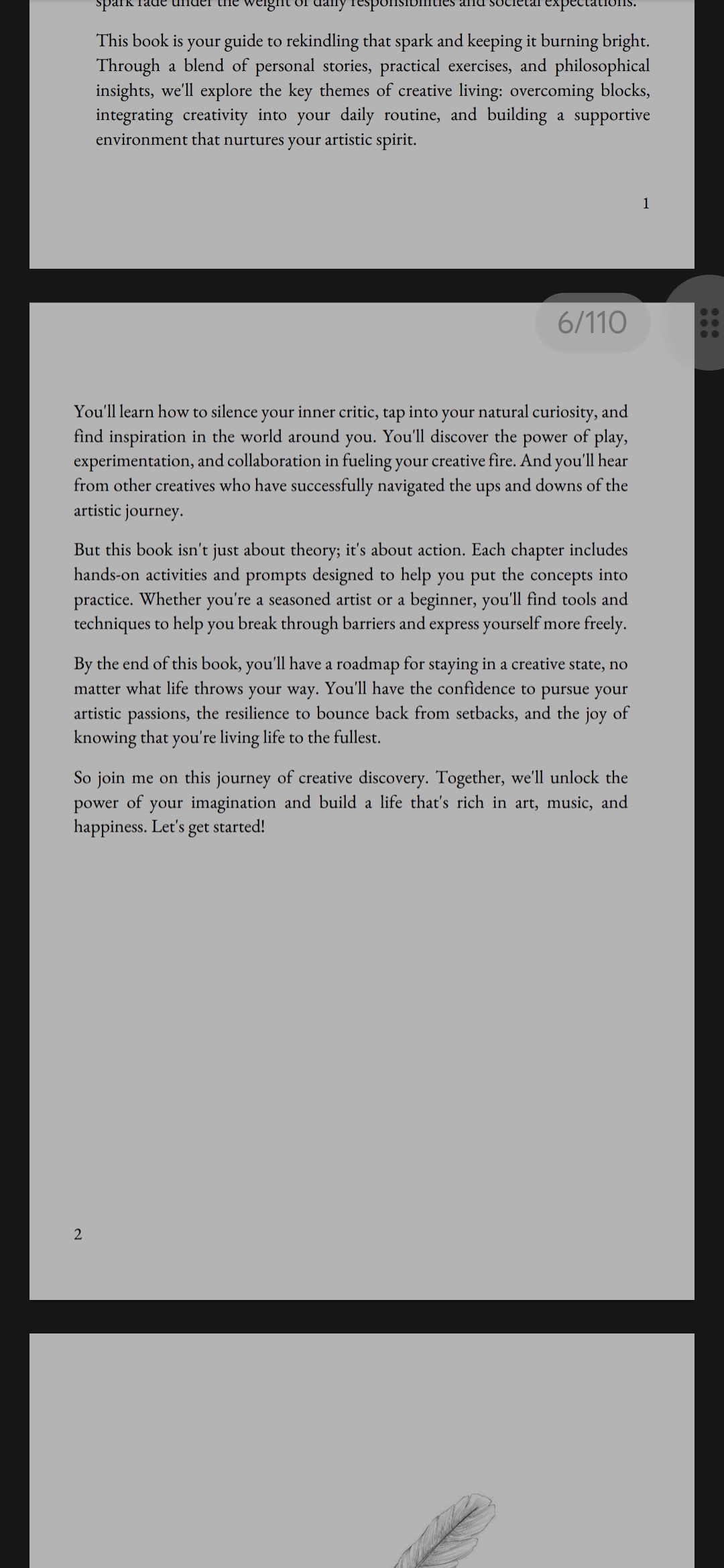 Inside the book