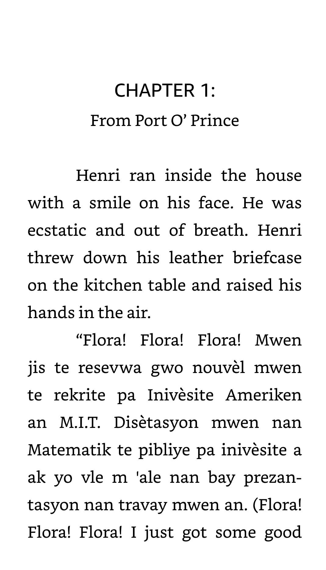 Inside the book