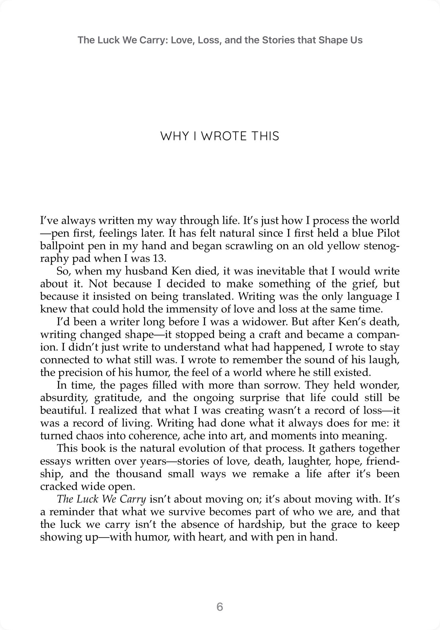 Inside the book