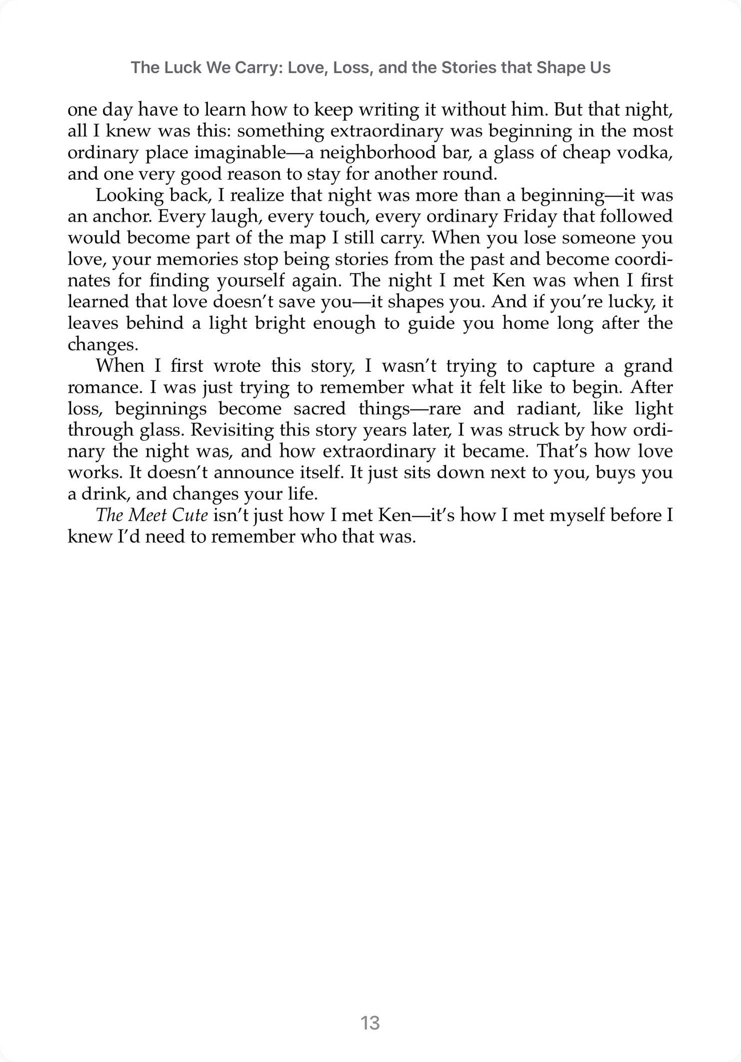 Inside the book
