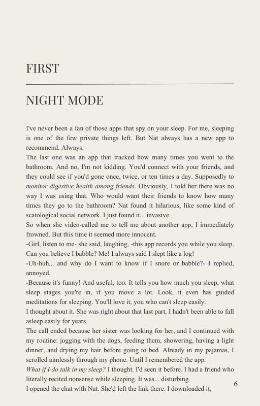 Inside the book