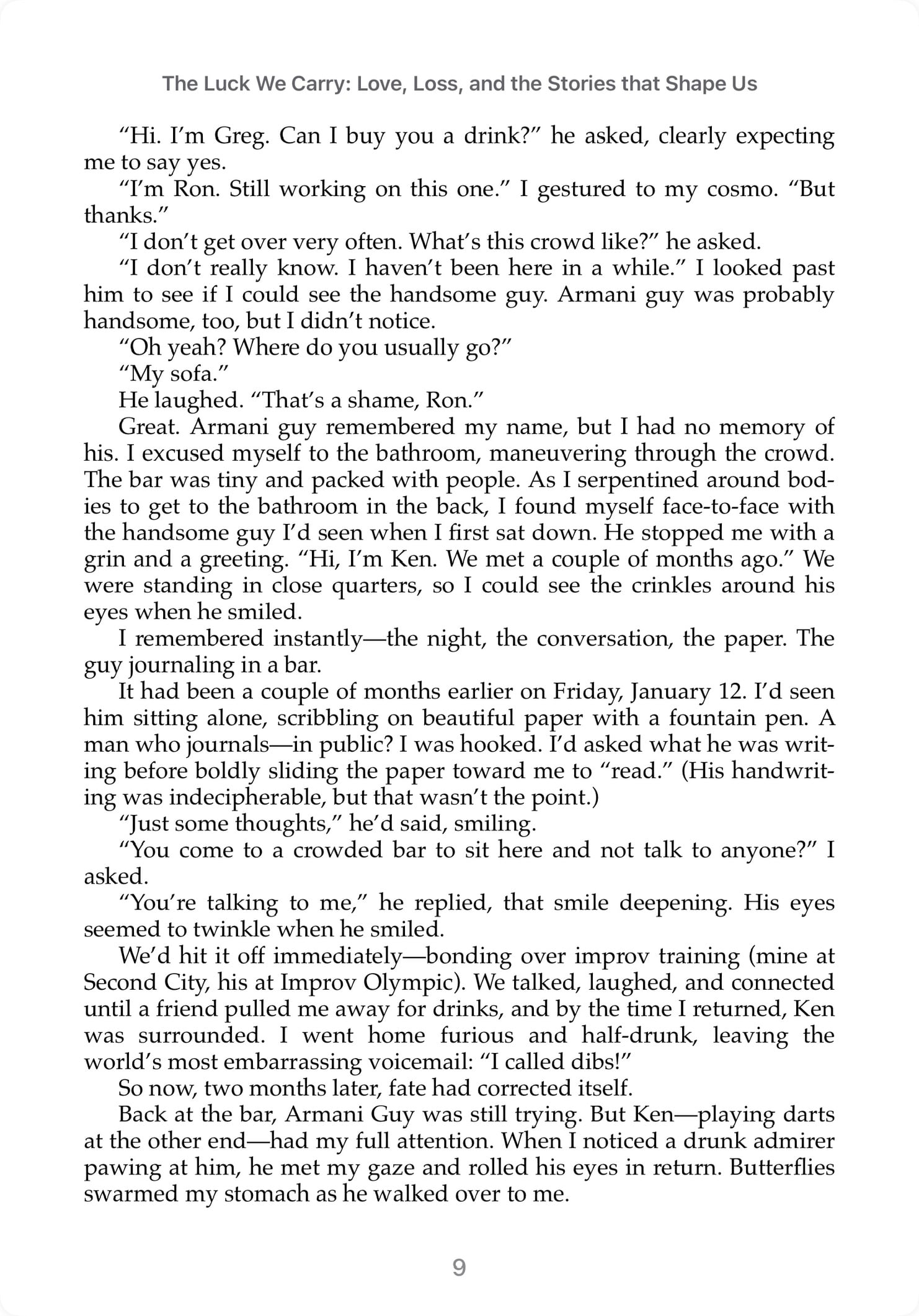 Inside the book