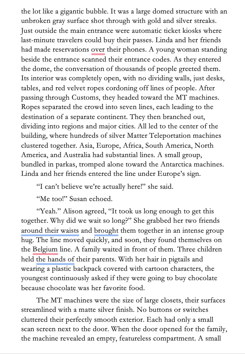 Inside the book